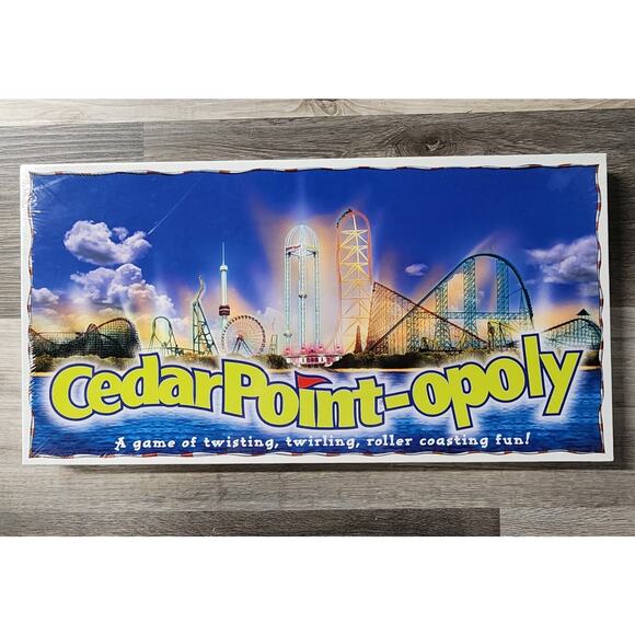 SEALED NEW IN BOX! CedarPoint-opoly Board Game Cedar Point Monopoly - Picture 1 of 4